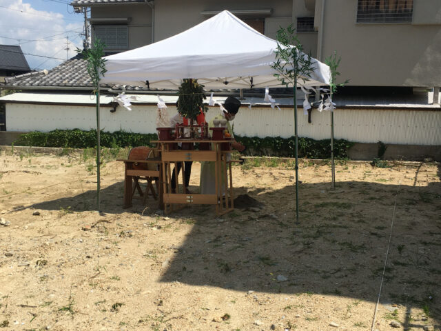 兵庫県西宮市「エコの家」地鎮祭
